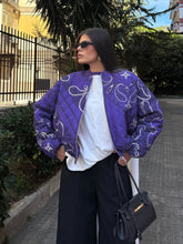 Carica l'immagine nel visualizzatore di Gallery, BOMBER BANDANA VIOLA LUMINA