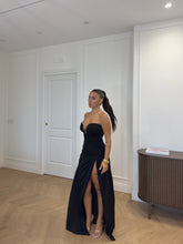 Carica l'immagine nel visualizzatore di Gallery, ABITO LUNGO AFRODITE NERO
