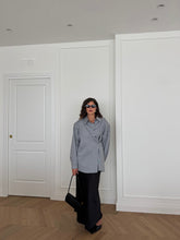 Carica l&#39;immagine nel visualizzatore di Gallery, CAMICIA QUADRETTI GRIGIO/NERO
