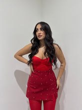 Carica l&#39;immagine nel visualizzatore di Gallery, PANTAGONNA STRASS LUMINA ROSSO
