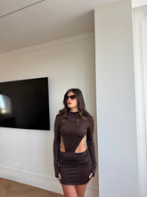 Carica l&#39;immagine nel visualizzatore di Gallery, ABITO MELANY MARRONE
