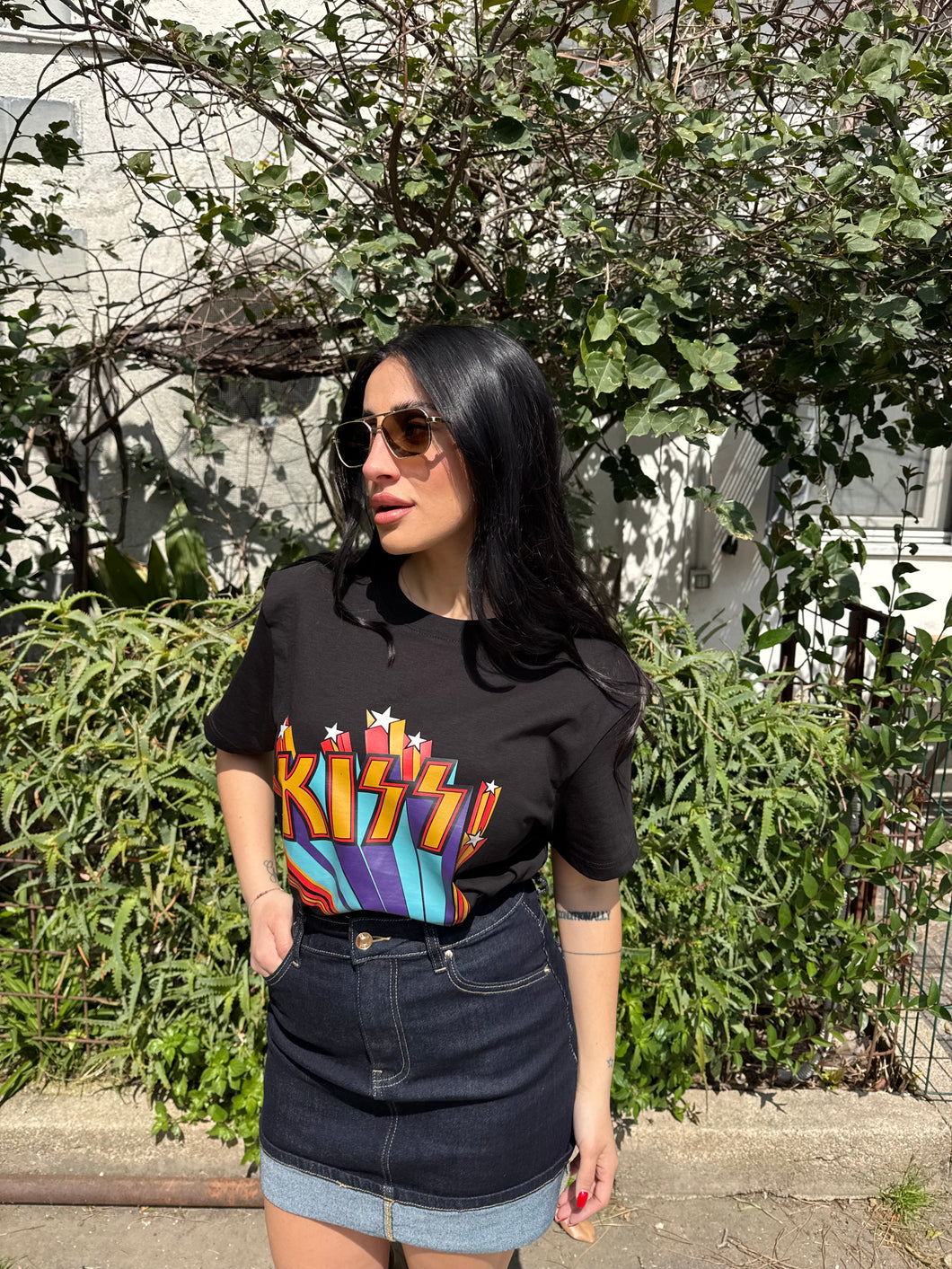 T SHIRT BAROCK NERA