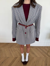 Carica l'immagine nel visualizzatore di Gallery, BLAZER POIS GRIGIO/BORDEAUX
