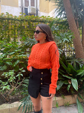 Carica l&#39;immagine nel visualizzatore di Gallery, PANTAGONNA BOTTONI NERO
