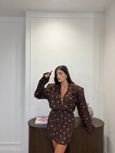 Carica l'immagine nel visualizzatore di Gallery, DRESS MILA MARRONE FIORI
