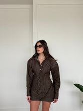 Carica l'immagine nel visualizzatore di Gallery, DRESS DENIM MARRONE
