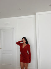 Carica l&#39;immagine nel visualizzatore di Gallery, MINI DRESS TAYLOR RUGGINE
