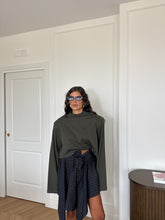 Carica l'immagine nel visualizzatore di Gallery, GONNA CAMICIA BLU/VERDE
