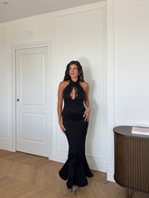 Carica l'immagine nel visualizzatore di Gallery, ABITO LUNGO MARTA NERO
