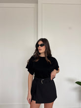 Carica l'immagine nel visualizzatore di Gallery, MAGLIA MEZZAMANICA AVVITATA NERO
