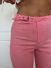 Carica l'immagine nel visualizzatore di Gallery, PANTALONI VICHY CAPRI ROSSO
