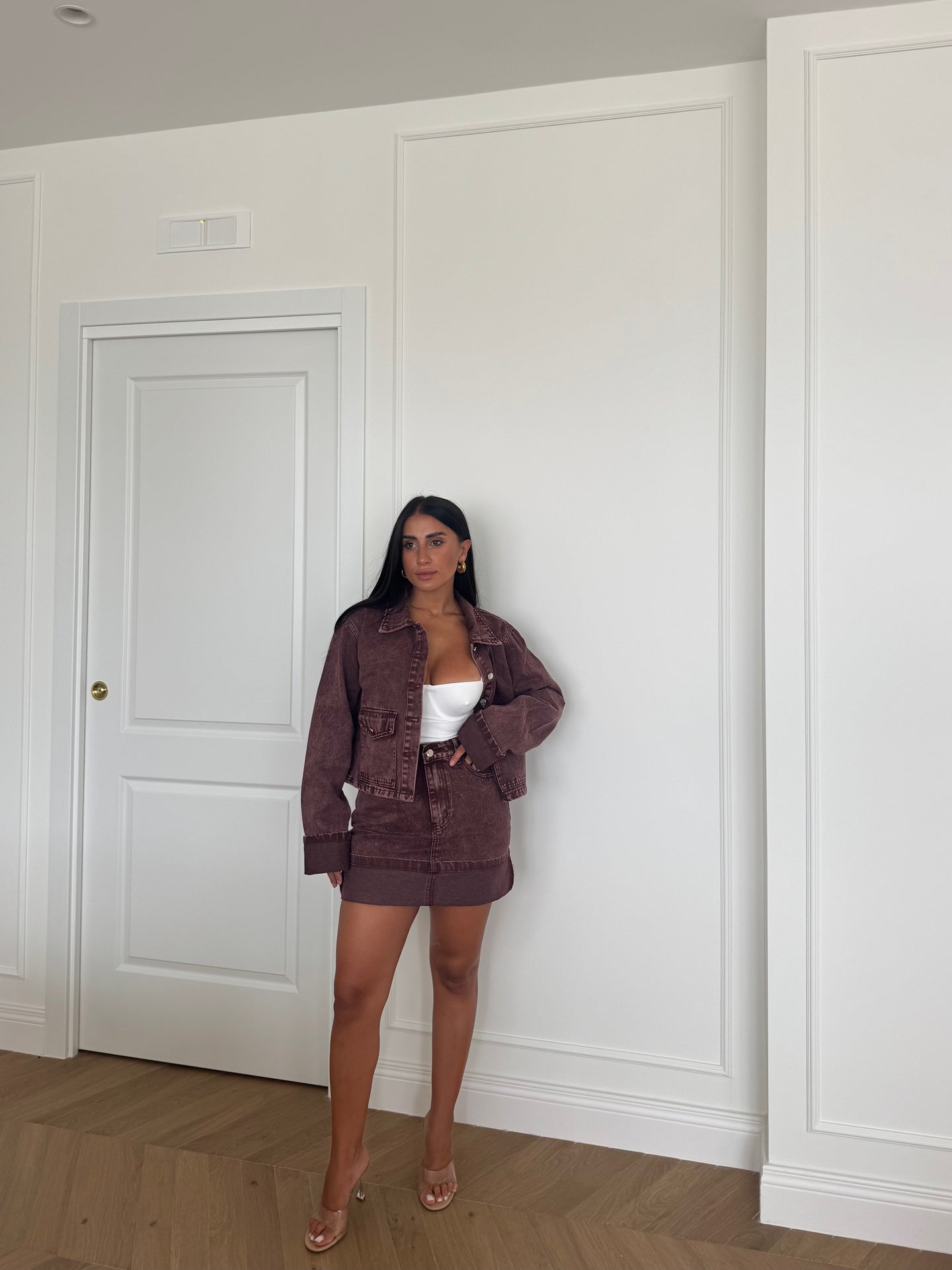 GONNA DENIM BORDEAUX