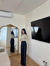 Carica l'immagine nel visualizzatore di Gallery, PANTALONI STRINGHE NERO
