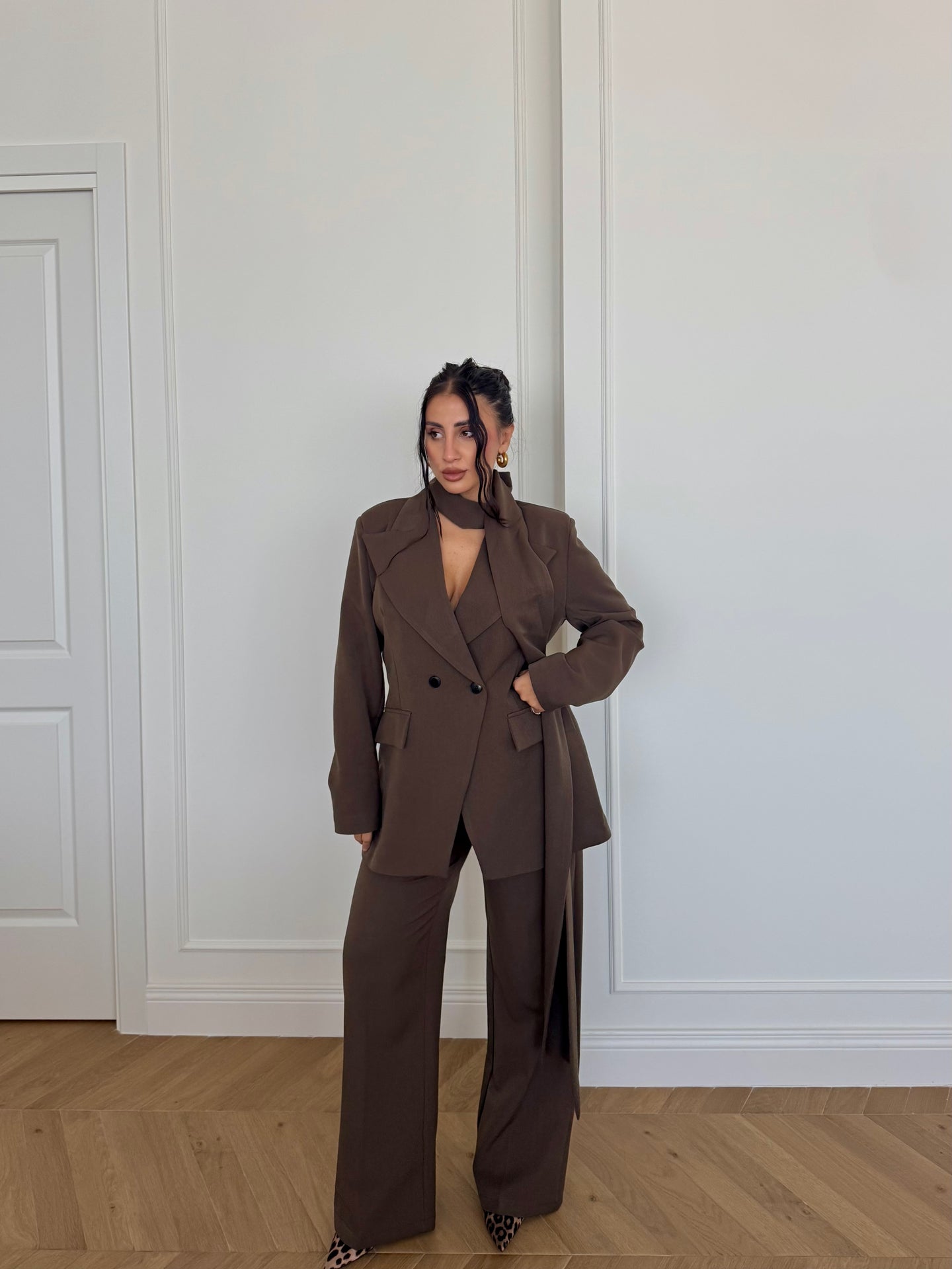 TAILLEUR FLAVIA MARRONE