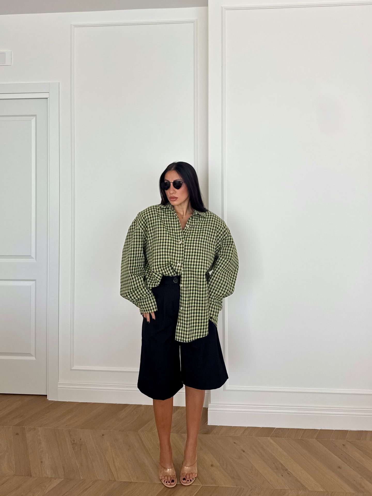 CAMICIA QUADRI VERDE
