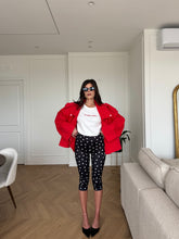 Carica l'immagine nel visualizzatore di Gallery, LEGGINGS CAPRI POIS NERO
