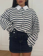 Carica l&#39;immagine nel visualizzatore di Gallery, GONNA MINI DENIM BLU
