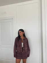Carica l&#39;immagine nel visualizzatore di Gallery, GIACCA DENIM BORDEAUX
