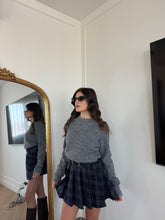 Carica l'immagine nel visualizzatore di Gallery, GONNA MINI QUADRI BLU
