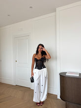 Carica l'immagine nel visualizzatore di Gallery, PANTALONI ALADIN POIS BIANCO
