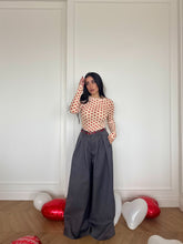 Carica l'immagine nel visualizzatore di Gallery, PANTALONI PINCE GRIGIO CON CINTURA
