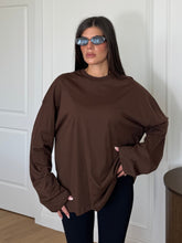 Carica l'immagine nel visualizzatore di Gallery, MAGLIA LONGSLEEVE LUMINA MARRONE

