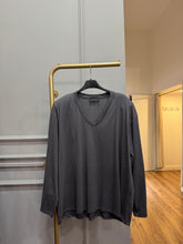 Carica l'immagine nel visualizzatore di Gallery, MAGLIA OVER SCOLLO A V CON SPALLINE
