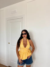 Carica l&#39;immagine nel visualizzatore di Gallery, TOP ALICE FIORI GIALLO
