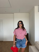 Carica l'immagine nel visualizzatore di Gallery, CAMICIA RISVOLTO VICHY ROSSO
