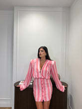 Carica l'immagine nel visualizzatore di Gallery, DRESS MILA RIGHE ROSA
