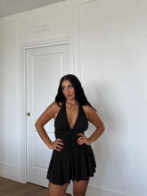 Carica l'immagine nel visualizzatore di Gallery, MINI DRESS NORA NERO
