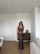 Carica l'immagine nel visualizzatore di Gallery, SET TOP E GONNA POIS MARRONE
