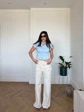 Carica l'immagine nel visualizzatore di Gallery, JEANS WIDELEG BEIGE
