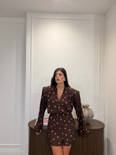Carica l'immagine nel visualizzatore di Gallery, DRESS MILA MARRONE FIORI

