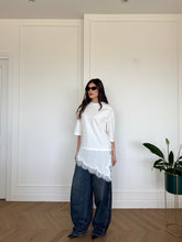 Carica l'immagine nel visualizzatore di Gallery, T-SHIRT PIZZO BIANCO
