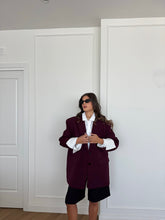 Carica l&#39;immagine nel visualizzatore di Gallery, BLAZER OVER BORGOGNA
