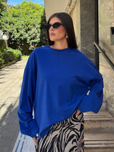Carica l'immagine nel visualizzatore di Gallery, MAGLIA LONGSLEEVE LUMINA BLU
