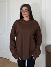 Carica l'immagine nel visualizzatore di Gallery, MAGLIA LONGSLEEVE LUMINA MARRONE
