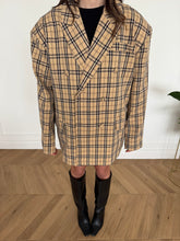 Carica l'immagine nel visualizzatore di Gallery, BLAZER OVERSIZE TARTAN
