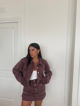 Carica l&#39;immagine nel visualizzatore di Gallery, GIACCA DENIM BORDEAUX
