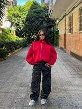 Carica l'immagine nel visualizzatore di Gallery, GIACCA SCUBA OVERSIZE ROSSO
