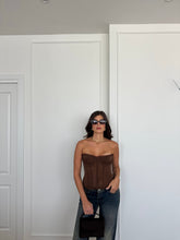 Carica l&#39;immagine nel visualizzatore di Gallery, CORSETTO JESSY MARRONE
