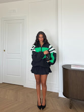 Carica l'immagine nel visualizzatore di Gallery, GIACCA LUNGA COLOR NERO E VERDE
