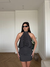 Carica l'immagine nel visualizzatore di Gallery, ABITO CORTO POIS NERO
