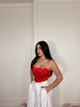Carica l'immagine nel visualizzatore di Gallery, CORSETTO POIS ROSSO
