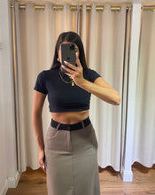 Carica l&#39;immagine nel visualizzatore di Gallery, GONNA LONGUETTE MARRONE
