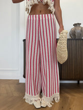 Carica l'immagine nel visualizzatore di Gallery, PANTALONI CROCHET LUMINA ROSSO
