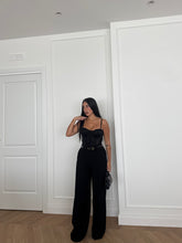 Carica l&#39;immagine nel visualizzatore di Gallery, PANTALONI NERO CON CINTURA
