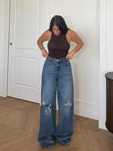 Carica l'immagine nel visualizzatore di Gallery, JEANS WIDE LEG STRAPPI
