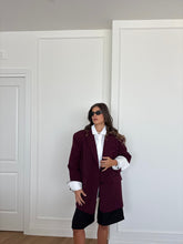 Carica l&#39;immagine nel visualizzatore di Gallery, BLAZER OVER BORGOGNA
